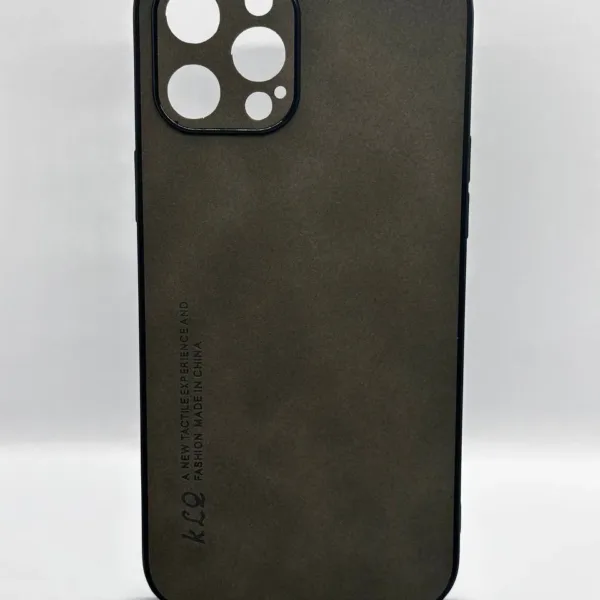 Луксозен гръб с наподобяващо алкантара покритие сив за Xiaomi Redmi 14C RT-10